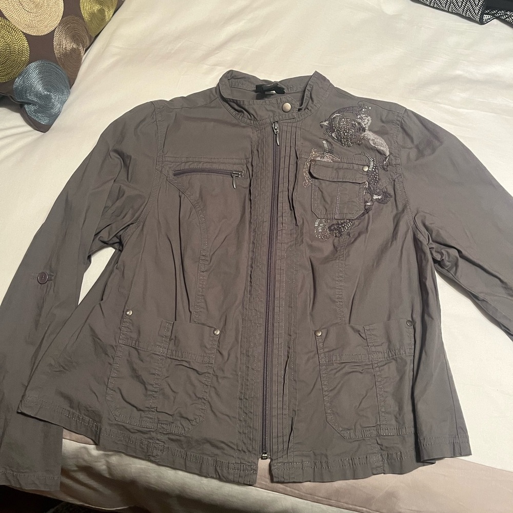 Gray Full Zip Jacket - image 1